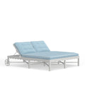 Riviera Double Chaise Lounge in Alabaster