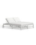 Riviera Double Chaise Lounge in Alabaster
