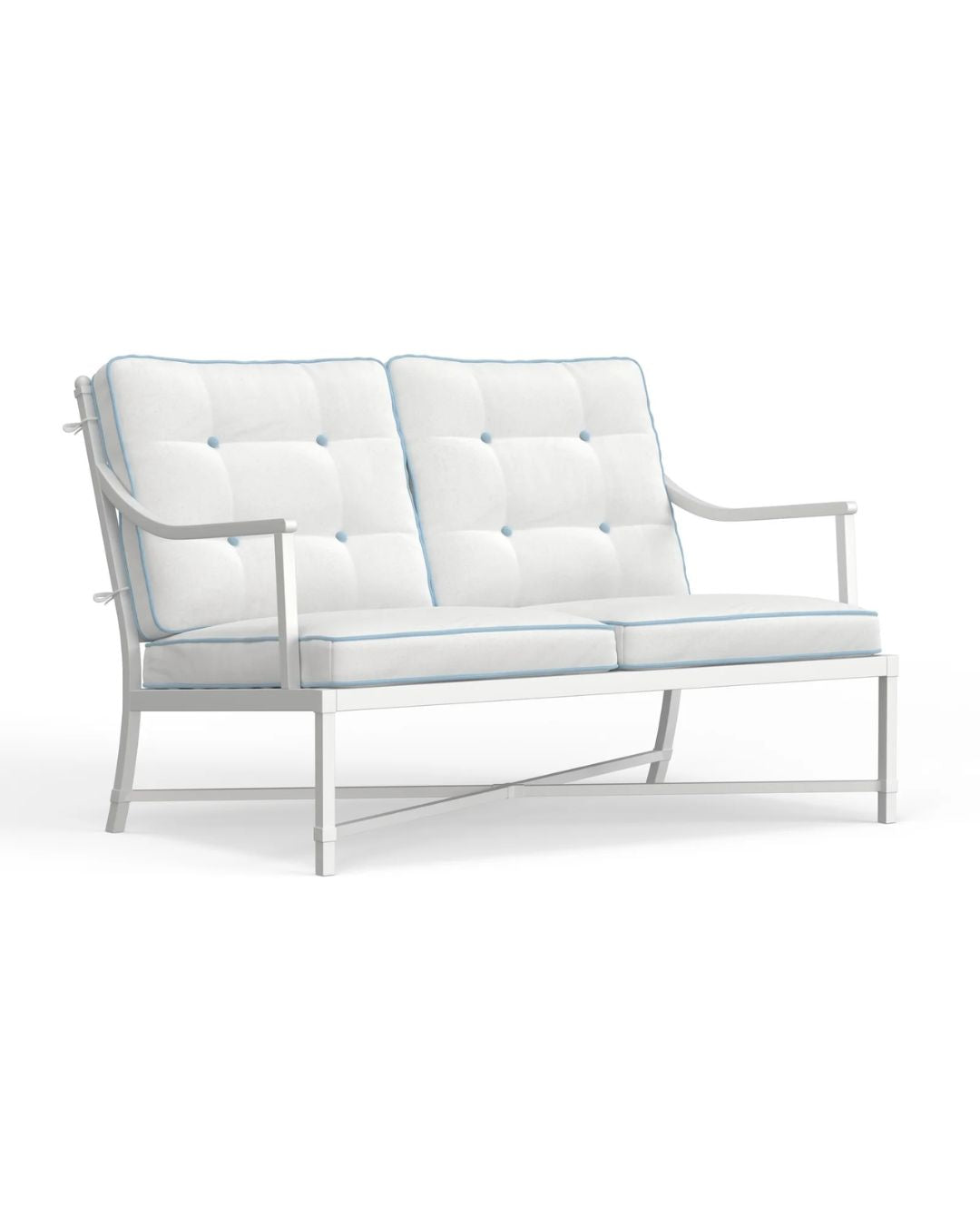 White with Blue Welt