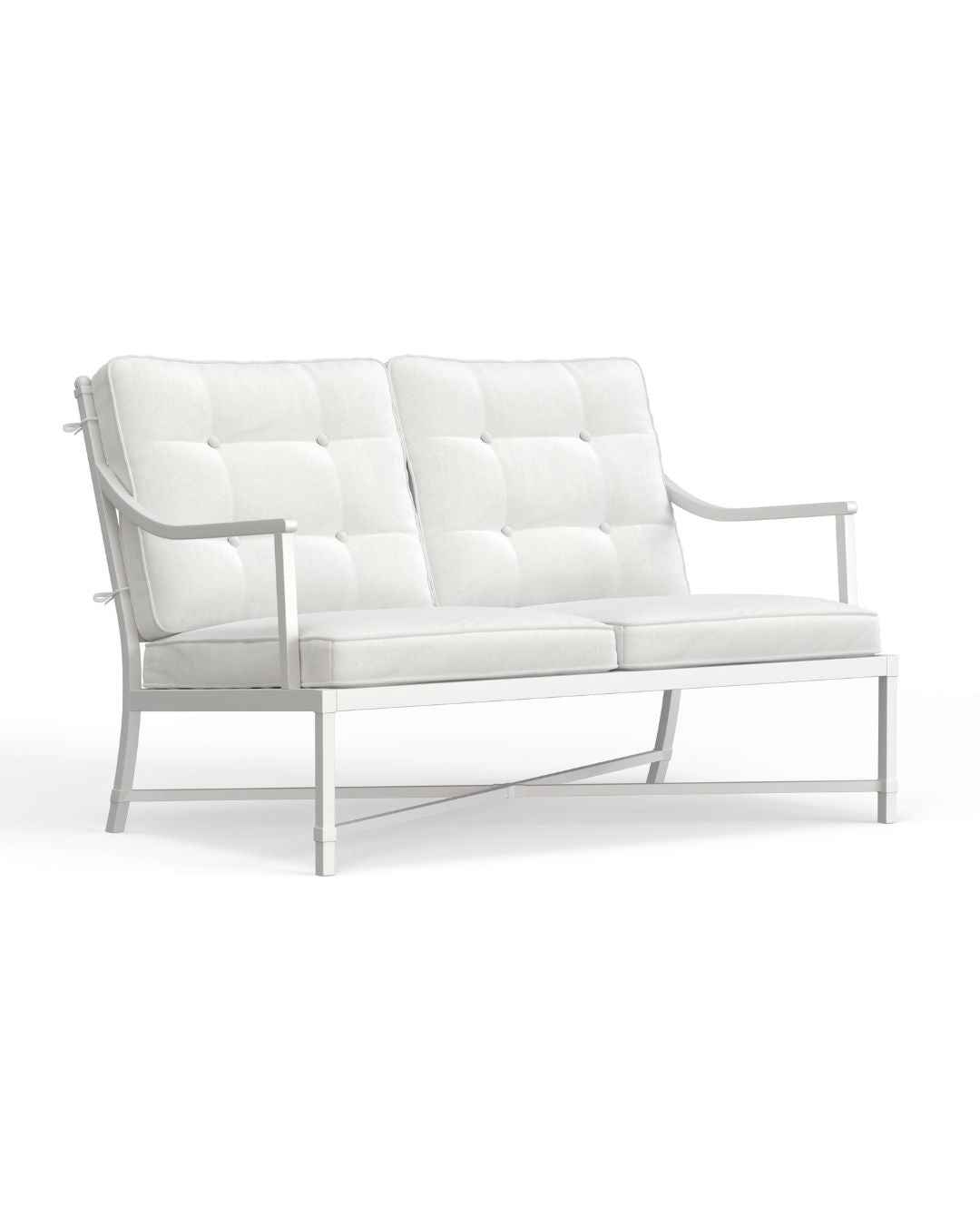 Riviera Loveseat in Alabaster
