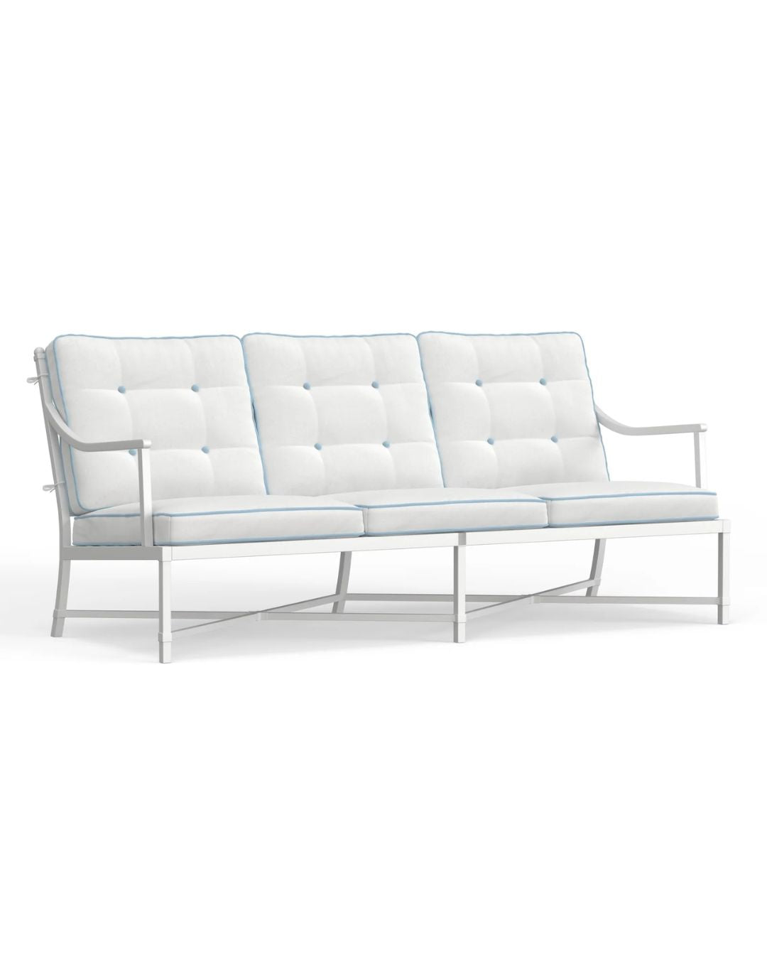 White with Blue Welt