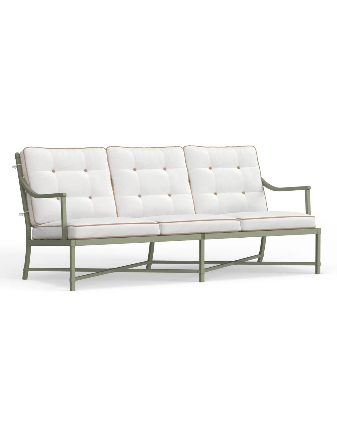 White with Beige Welt