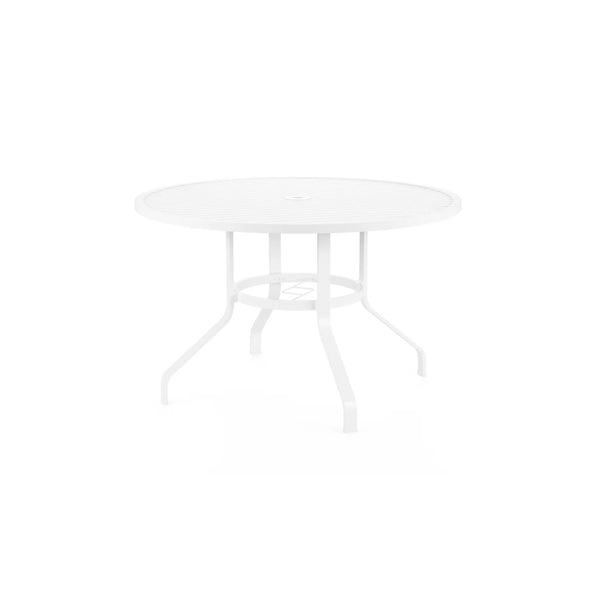 Rory Round Dining Table in Satin White