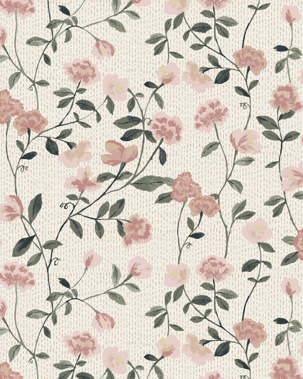 Rosemoore Floral Drapery Panel