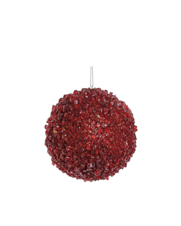 Ruby Glitter Ornament
