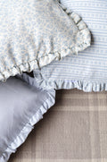Ruffle Edge Pillow in Blue Greenwich Floral