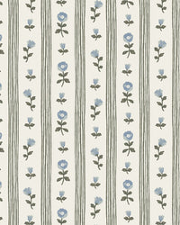 Ruthie Stripe Fabric in Blue