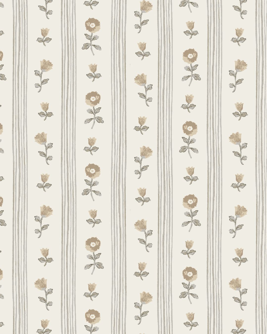 Ruthie Stripe Fabric in Natural