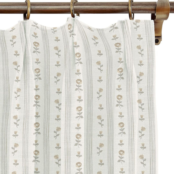 Ruthie Stripe in Natural Drapery Panel