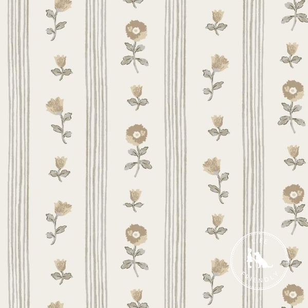 Ruthie Stripe Fabric in Natural