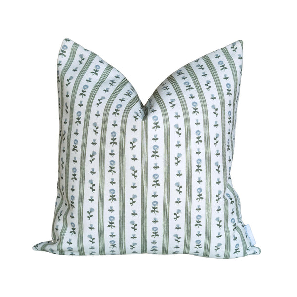 Ruthie Stripe Pillow in Blue