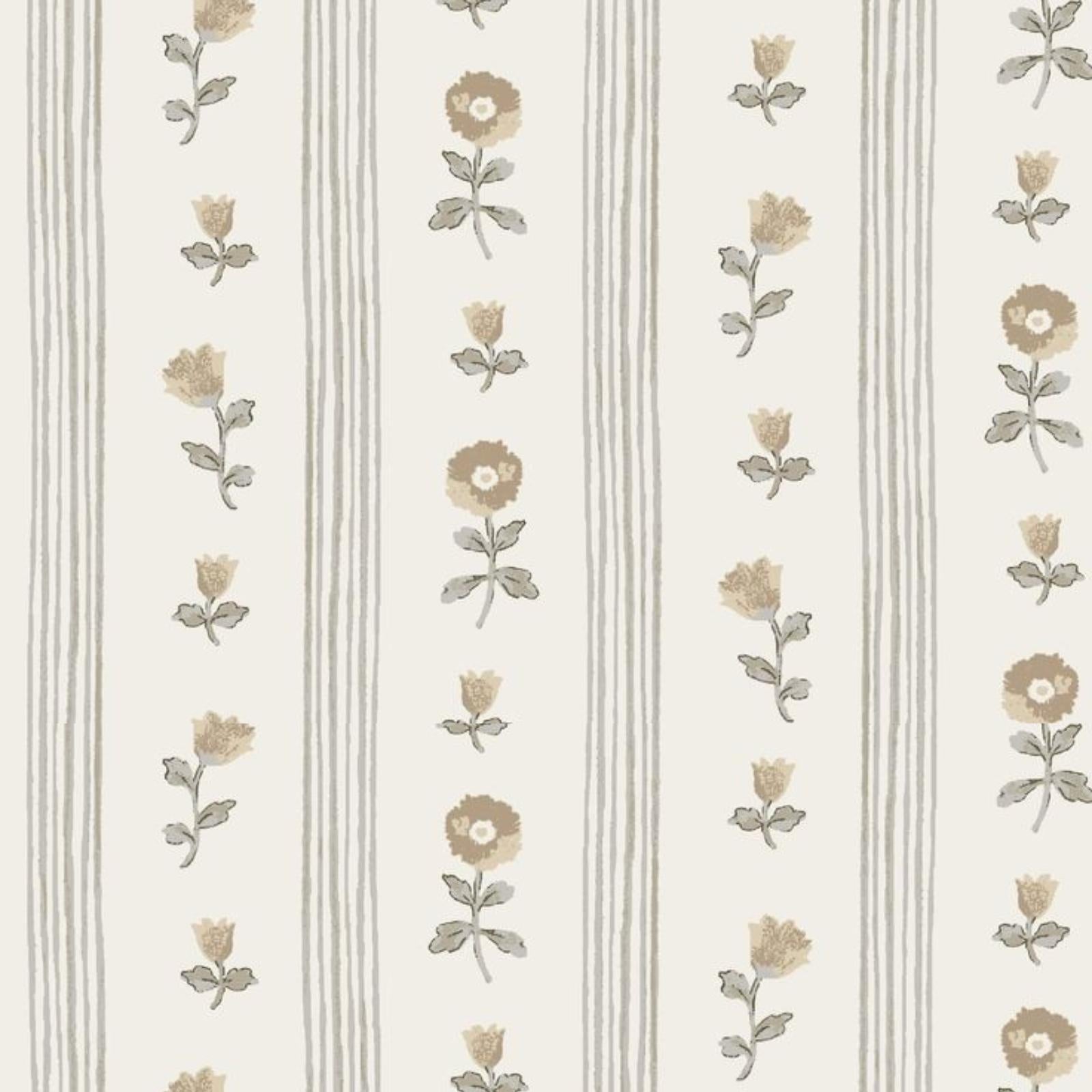 Ruthie Stripe Fabric in Natural