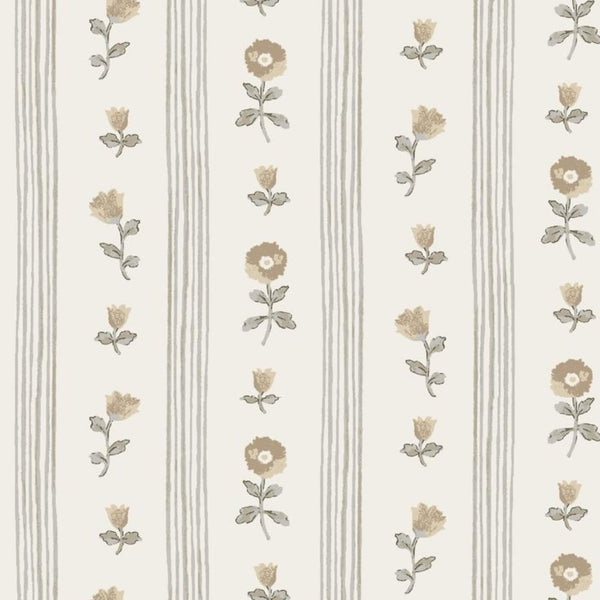 Ruthie Stripe Fabric in Natural