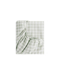 Sage Gingham Crib Sheet
