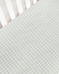 Sage Gingham Crib Sheet