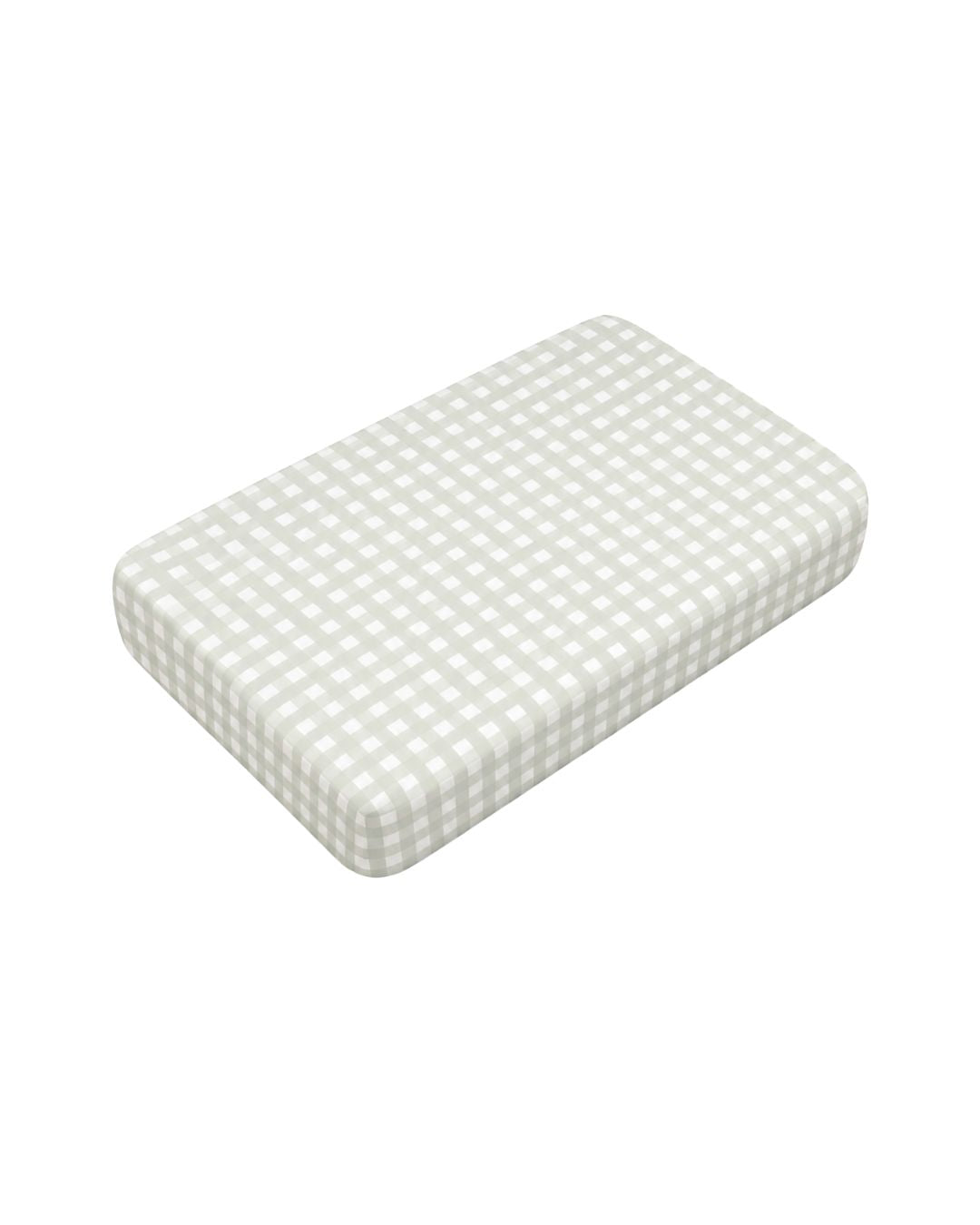 Sage Gingham Crib Sheet