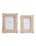 Scalloped Wicker Frame Set