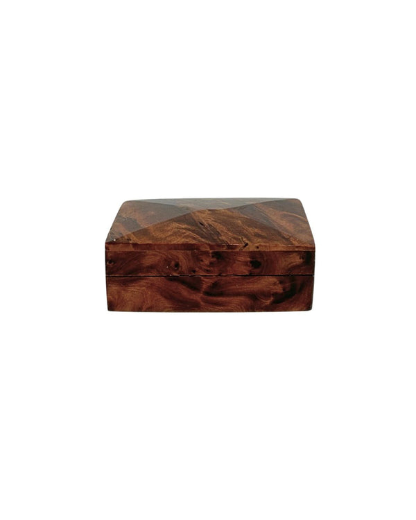 Small Dark Burlwood Box