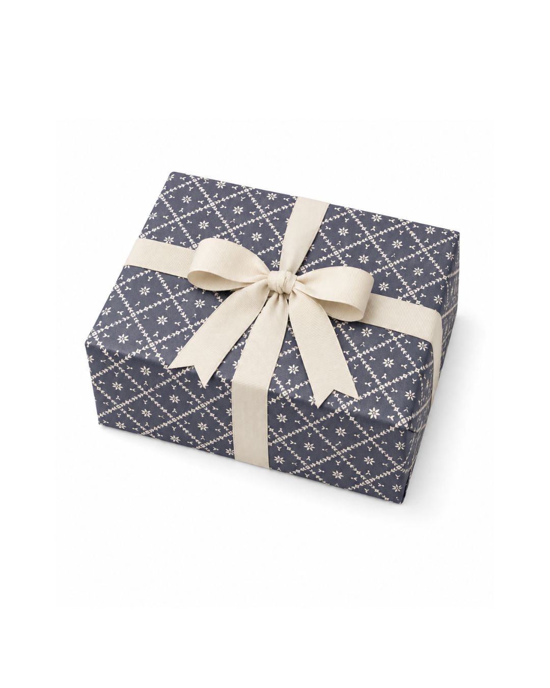 Snowfall Lattice Wrapping Paper