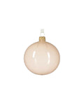 Soft Coral Pastel Glass Ornament
