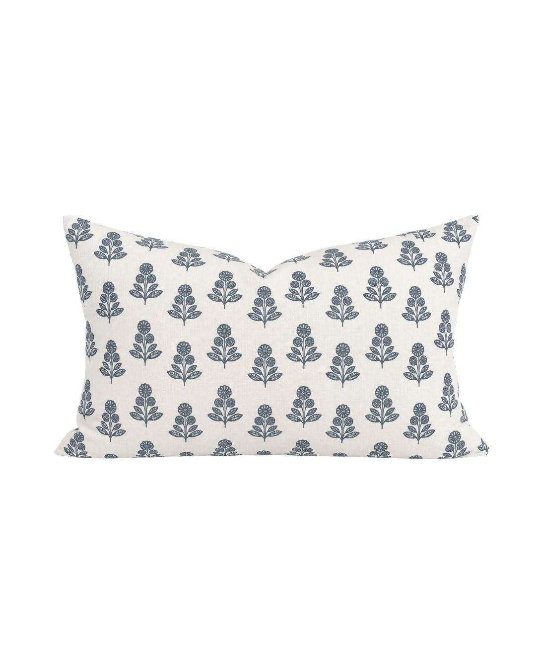 Stella Floral Pillow in Navy