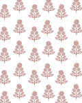 Stella Floral Fabric in Rose