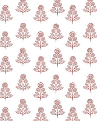 Stella Floral Fabric in Rose