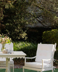 Riviera Arm Chair in Alabaster