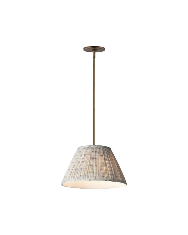 Sutton 14" Pendant - Weathered Brass