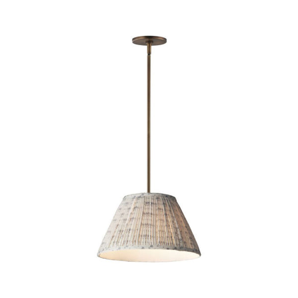 Sutton 14" Pendant - Weathered Brass