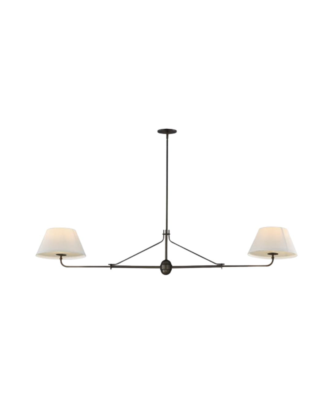 Sutton 2-Light Chandelier - Antique Bronze