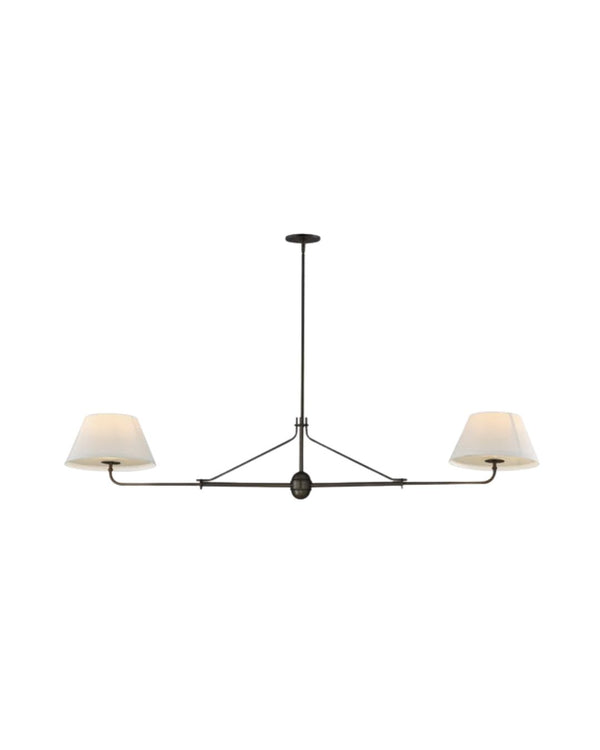 Sutton 2-Light Chandelier - Antique Bronze