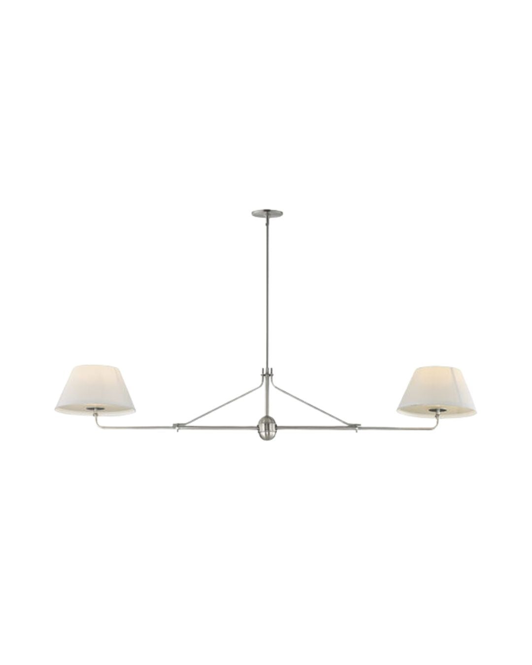 Sutton 2-Light Chandelier - Polished Nickel