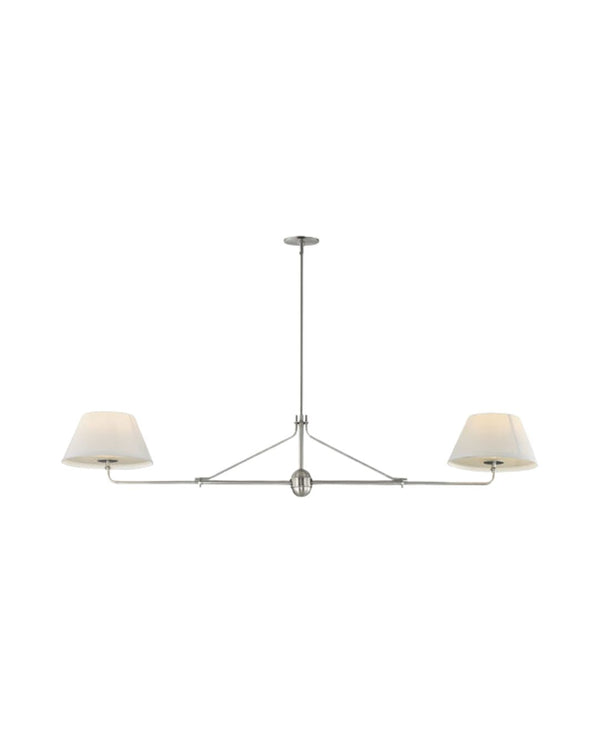 Sutton 2-Light Chandelier - Polished Nickel