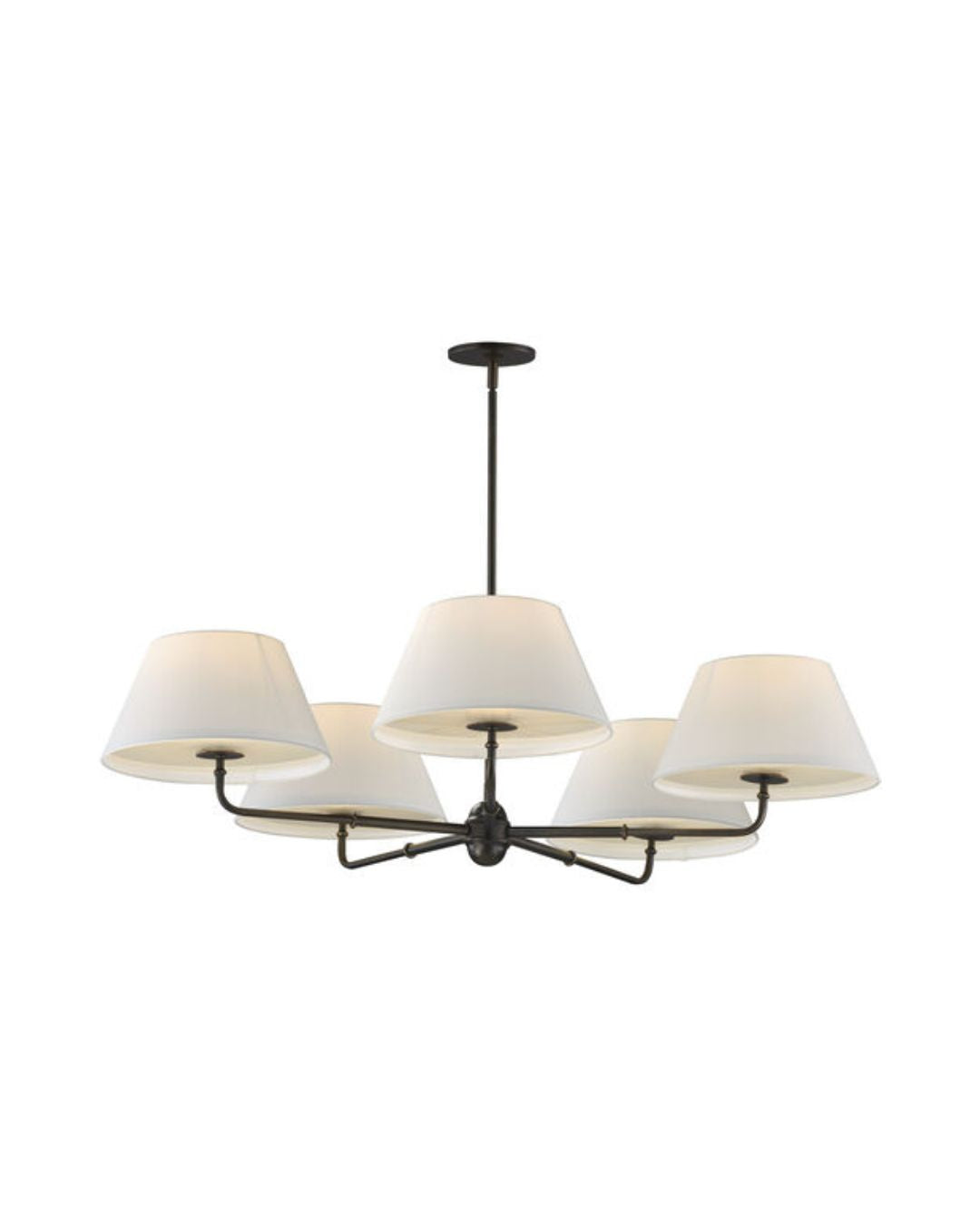Sutton 5-Light Chandelier - Antique Bronze