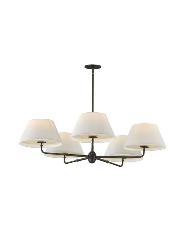 Sutton 5-Light Chandelier - Antique Bronze