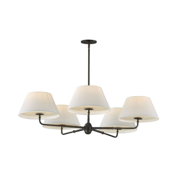 Sutton 5-Light Chandelier - Antique Bronze
