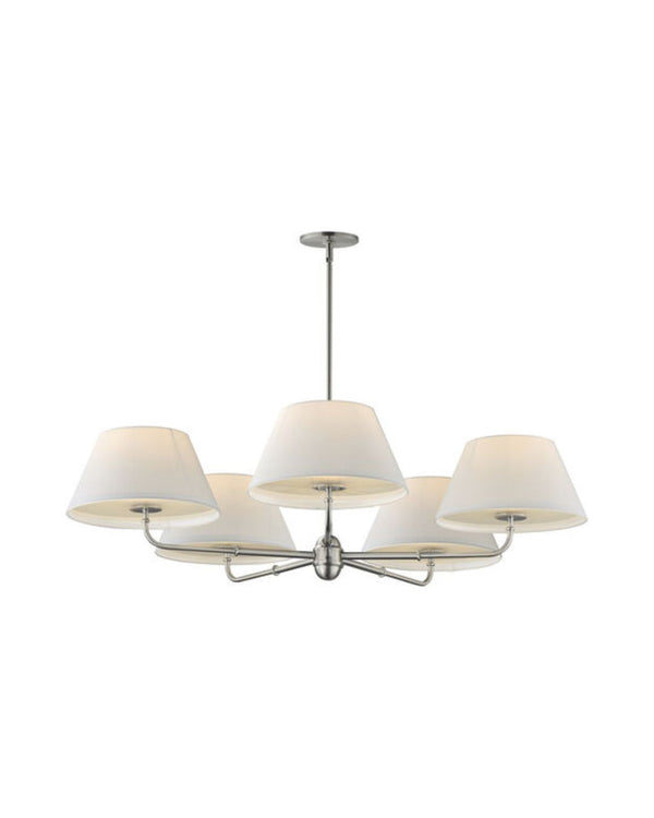 Sutton 5-Light Chandelier - Polished Nickel