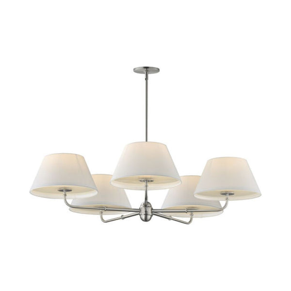 Sutton 5-Light Chandelier - Polished Nickel