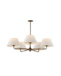 Sutton 5-Light Chandelier - Weathered Brass