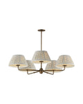 Sutton 5-Light Chandelier - Weathered Brass