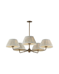 Sutton 5-Light Chandelier - Weathered Brass
