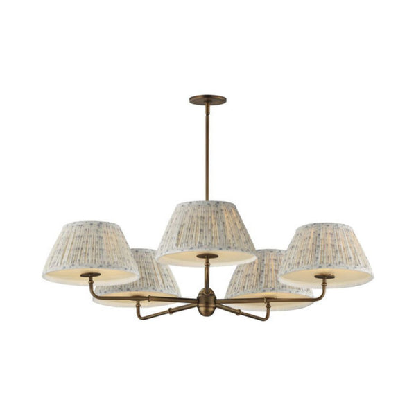 Sutton 5-Light Chandelier - Weathered Brass