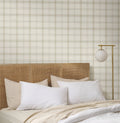 Tucker Plaid Wallpaer in Beige