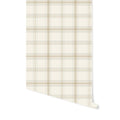 Tucker Plaid Wallpaer in Beige