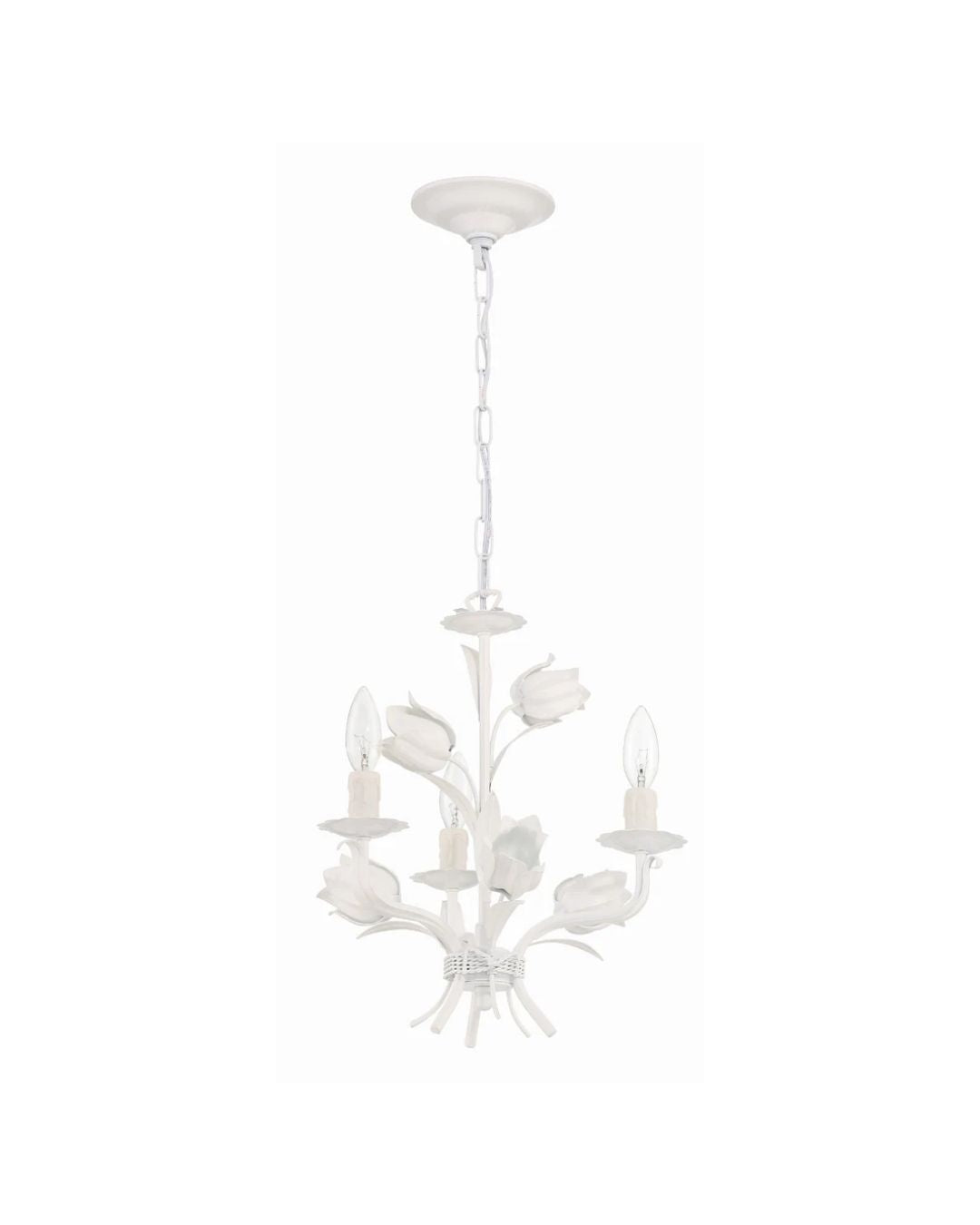 Tulip Petite Chandelier - White