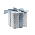 Hollyhock Floral Wrapping Paper in Stone Grey