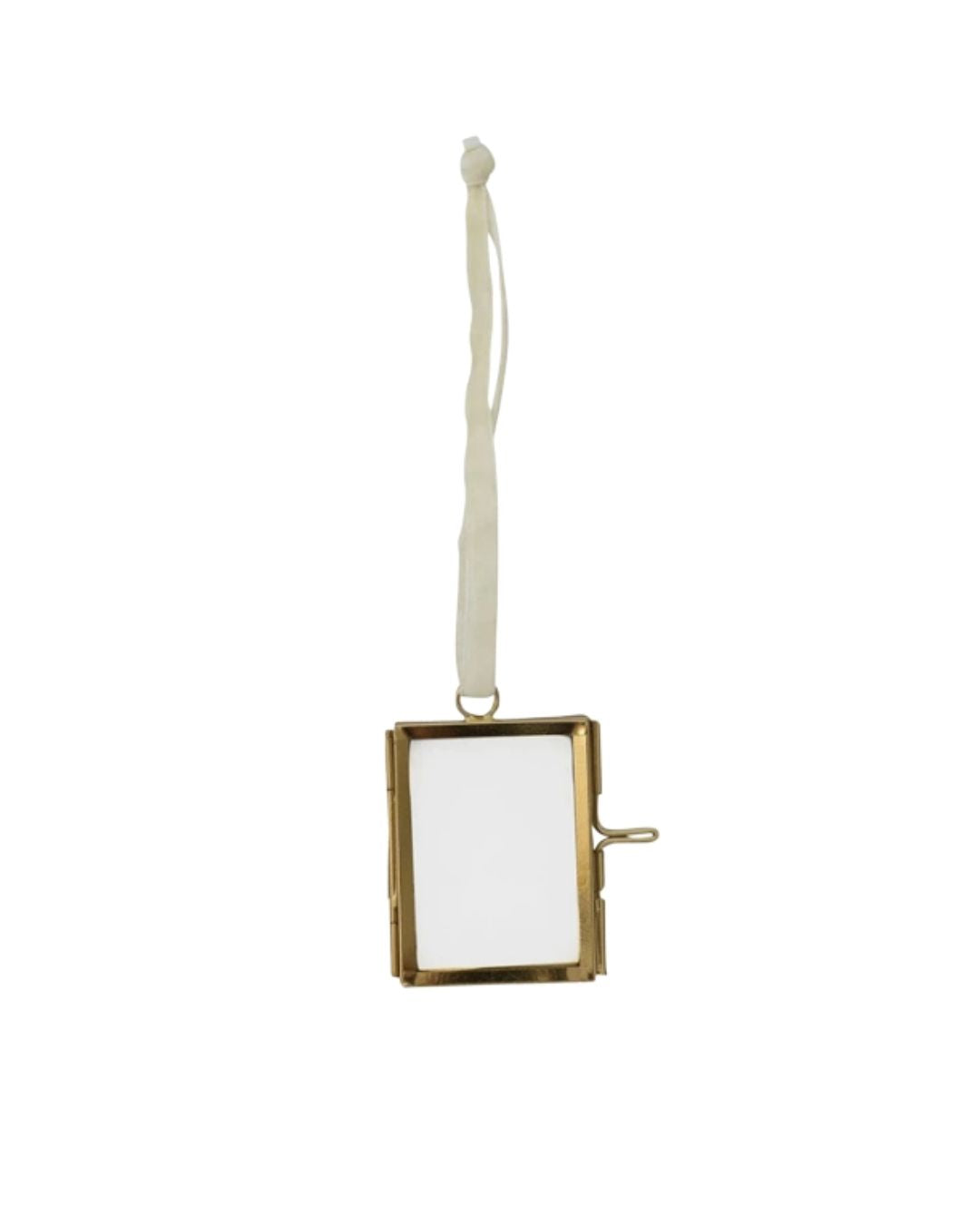 Vintage Frame Ornament – Soft Ivory