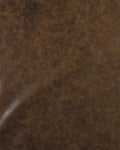 Abbey Leather Spool Ottoman