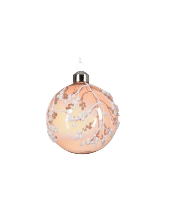 Winter Vine Ornament in Blush